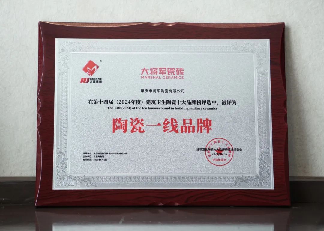 品牌標(biāo)桿，綻耀不凡 ！恭喜大將軍瓷磚榮膺 “陶瓷一線品牌”、 “瓷磚十大品牌”兩大獎項(圖9)