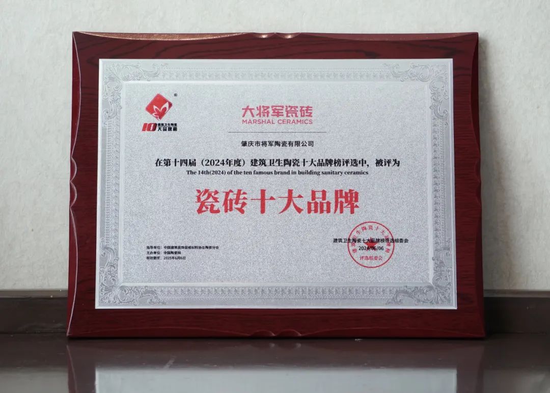 品牌標(biāo)桿，綻耀不凡 ！恭喜大將軍瓷磚榮膺 “陶瓷一線品牌”、 “瓷磚十大品牌”兩大獎項(圖8)